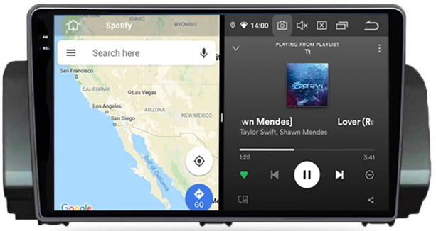 Navigatie dedicata Dacia Logan 3, Stepway dupÄ 2021, 8GB RAM 128GB ROM, Octacore, Platforma 7862, Android 14, Display QLED 9" 2K, Suporta camera 360", DSP, Carplay [3]