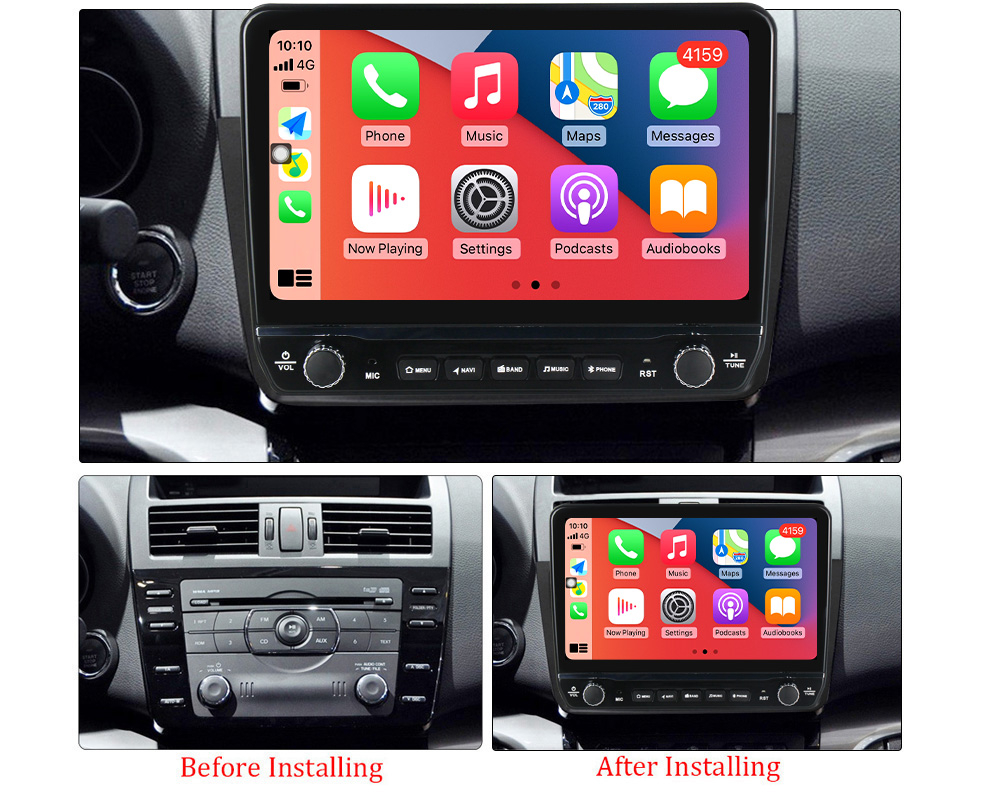 Navigatie dedicata Mazda 6 2008-2012 cu butoane rotative model 2024, 9 Inch, 2GB RAM 32GB ROM, Quadcore, Android 13, WiFi, Bluetooth, Magazin Play [5]