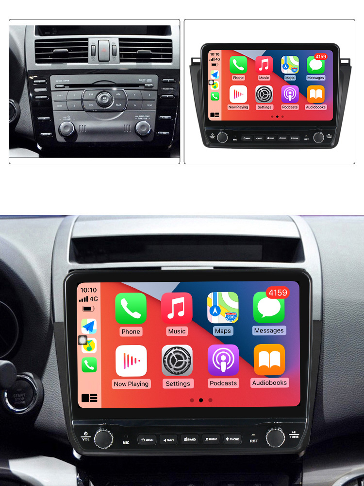 Navigatie dedicata Mazda 6 2008-2012 cu butoane rotative model 2024, 9 Inch, 2GB RAM 32GB ROM, Quadcore, Android 13, WiFi, Bluetooth, Magazin Play [4]