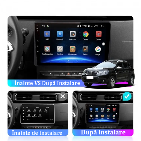 Navigatie dedicata Dacia Sandero&Jogger 2021, ANDROID 13,Carplay&Android Auto, 9 inch , 4GB RAM 32GB ROM, Internet, Aplicatii, Waze, Gps [3]