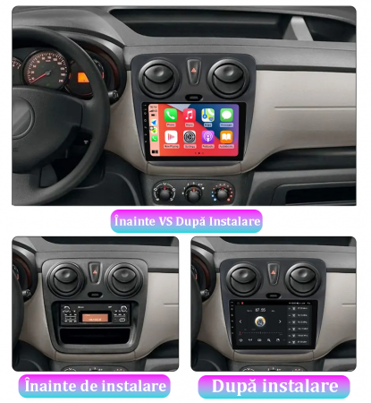 Navigatie dedicata Dacia Spring dupa 2021, 4GB RAM 64GB ROM, Octacore, Android 13, Display QLED 10", DSP, Carplay, Android Auto, Internet, Youtube, Waze, WIFI, Bluetooth [7]