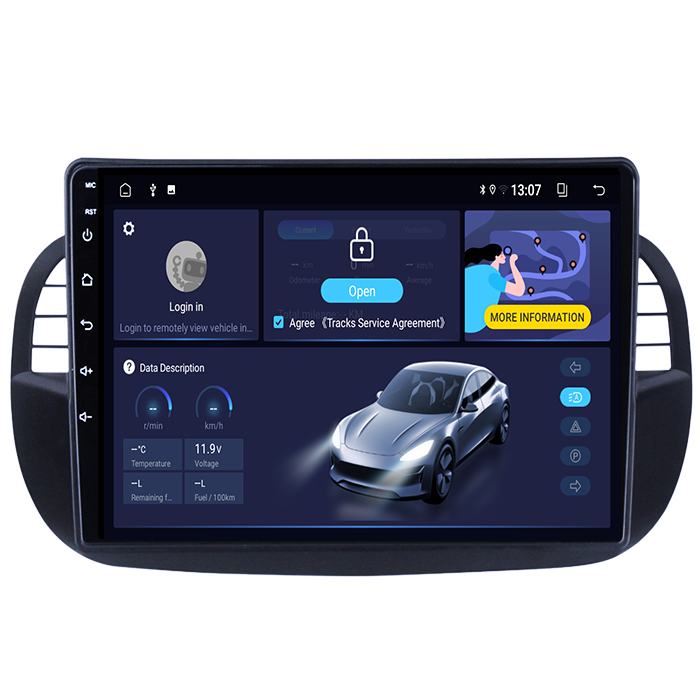 (Resigilata) Navigatie dedicata Fiat 500, 2GB RAM 32GB ROM, Android 13, Display 9" Full HD, Internet ,Aplicatii , Waze , Wi Fi , Usb , Bluetooth , Mirrorlink, Suport camere AHD [5]