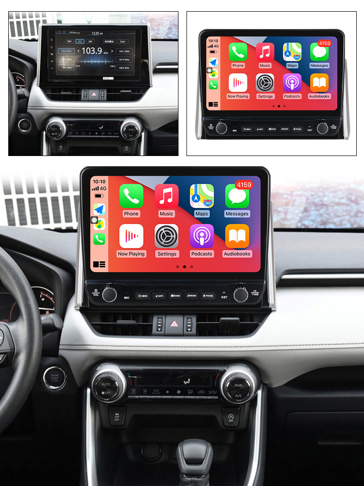 Navigatie dedicata RAV4 2018-2020 cu butoane rotative model 2024, 10 Inch, 2GB RAM 32GB ROM, Quadcore, Android 13, WiFi, Bluetooth, Magazin Play [4]
