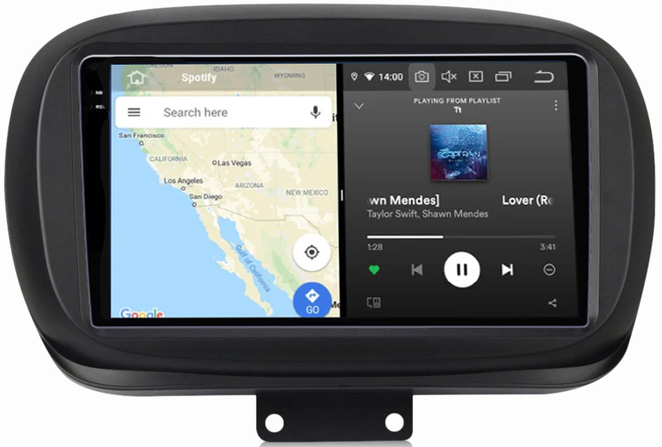 Navigatie dedicata Fiat 500X 2014 - 2020, 12GB RAM 256GB ROM, Android 13, Rezolutie 2K, Display QLED, 9", DSP, Carplay, Android Auto, Internet, Youtube, Waze, Wi Fi, USB [5]