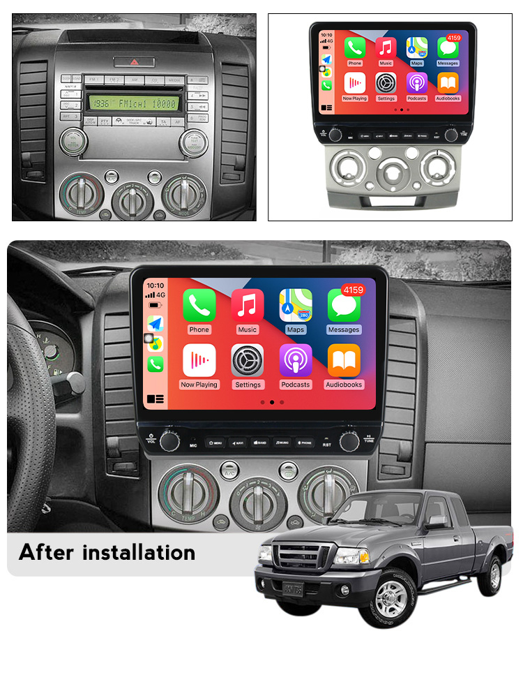 Navigatie dedicata Ranger 2006-2011 cu butoane rotative model 2024, 9 Inch, 2GB RAM 32GB ROM, Quadcore, Android 13, WiFi, Bluetooth, Magazin Play [4]