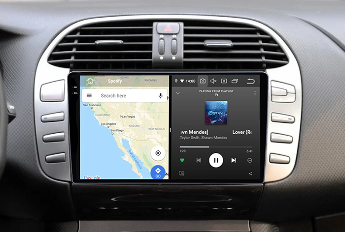 Navigatie dedicata Fiat Bravo 2008-2015, 12GB RAM 256GB ROM, Android 13, Rezolutie 2K, Display QLED, 9", DSP, Carplay, Android Auto, Internet, Youtube, Waze, Wi Fi, USB [4]