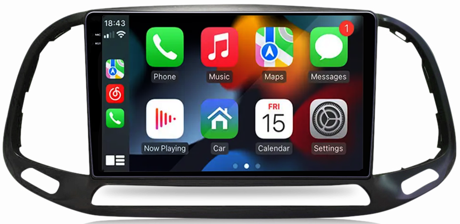 Navigatie dedicata Fiat Doblo 2015-2019, 12GB RAM 256GB ROM, Android 13, Rezolutie 2K, Display QLED, 9", DSP, Carplay, Android Auto, Internet, Youtube, Waze, Wi Fi, USB [3]