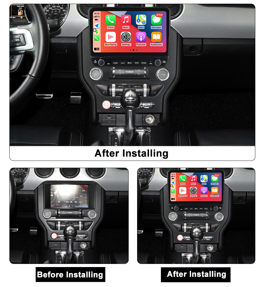 Navigatie dedicata Mustang 2014-2021 cu butoane rotative model 2024, 9 Inch, 2GB RAM 32GB ROM, Quadcore, Android 13, WiFi, Bluetooth, Magazin Play [7]
