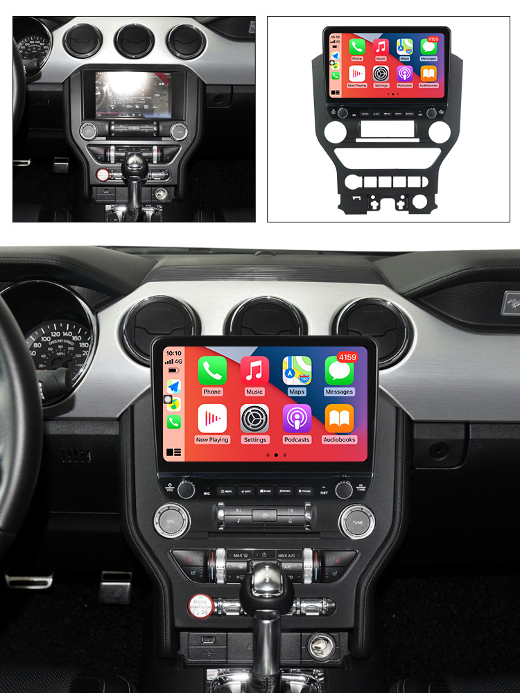 Navigatie dedicata Mustang 2014-2021 cu butoane rotative model 2024, 9 Inch, 2GB RAM 32GB ROM, Quadcore, Android 13, WiFi, Bluetooth, Magazin Play [5]