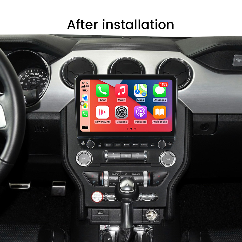 Navigatie dedicata Mustang 2014-2021 cu butoane rotative model 2024, 9 Inch, 2GB RAM 32GB ROM, Quadcore, Android 13, WiFi, Bluetooth, Magazin Play [4]