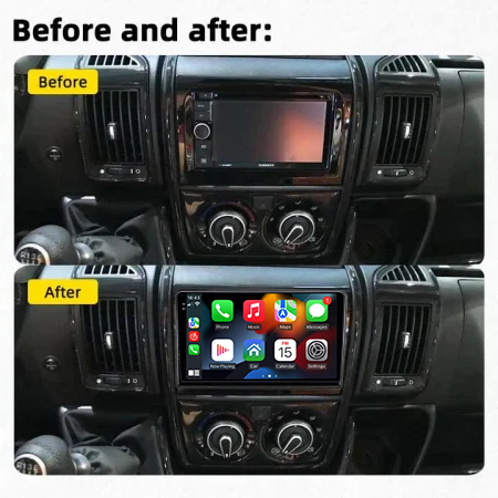 Navigatie dedicata Fiat Ducato 2006-2016 Low, 12GB RAM 256GB ROM, Android 13, Rezolutie 2K, Display QLED, 9", DSP, Carplay, Android Auto, Internet, Youtube, Waze, Wi Fi, USB [2]