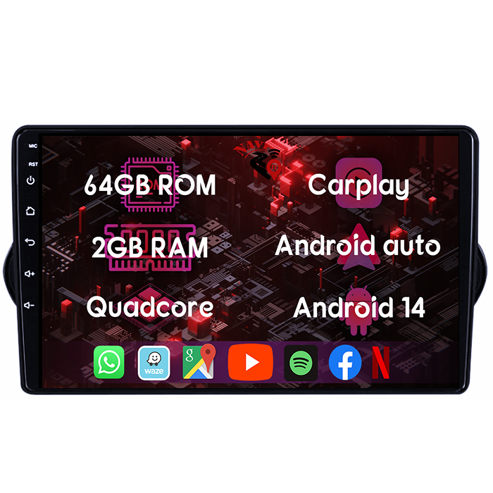 (Resigilata) Navigatie dedicata Fiat Egea 2015-2018, 2GB RAM 32GB ROM, Android 13, Display 9" IPS Full HD, Internet ,Aplicatii , Waze , Wi Fi , Usb , Bluetooth , Mirrorlink, Suport camere AHD [8]