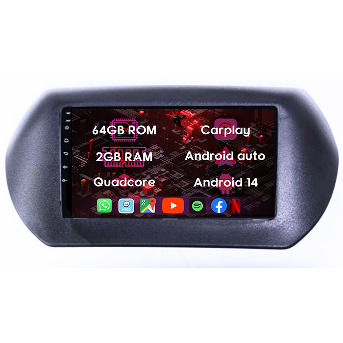 (Resigilata) Navigatie dedicata Fiat Fiorino 2008/Citroen Nemo/Peugeot Bipper, 2GB RAM 32GB ROM, Quad Core, Display 10" IPS Full HD, Carplay, Android 13, Bluetooth, Magazin Play, Suport AHD [5]
