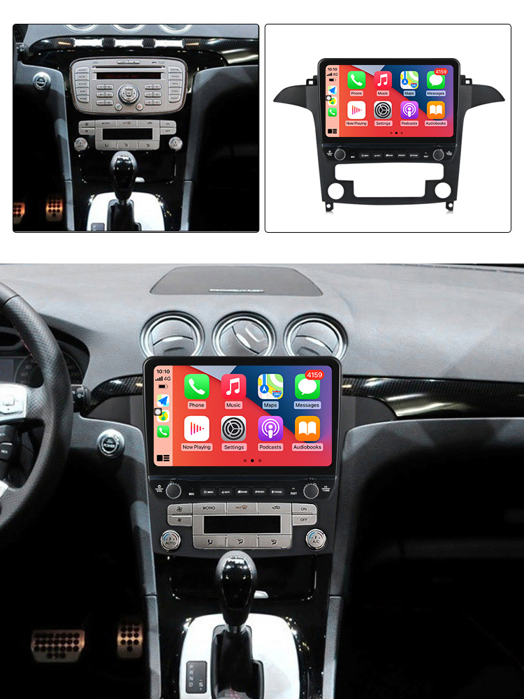 Navigatie dedicata S-MAX 2006-2015 cu butoane rotative model 2024, 4 GB RAM 64 ROM, Quadcore, Android 13, Display QLED, 9", DSP, Carplay, Android Auto, Internet, Youtube , Waze , WI-FI [4]