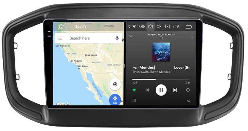 Navigatie dedicata Fiat Strada 2020-2021, 12GB RAM 256GB ROM, Android 13, Rezolutie 2K, Display QLED, 9", DSP, Carplay, Android Auto, Internet, Youtube, Waze, Wi Fi, USB [5]