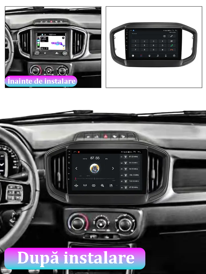 (Resigilata) Navigatie dedicata Fiat Strada 2020-2021, 2GB RAM 32GB ROM, Quad Core, Display 9" IPS Full HD, Carplay, Android 13, Bluetooth, Magazin Play, Suport camere AHD [3]