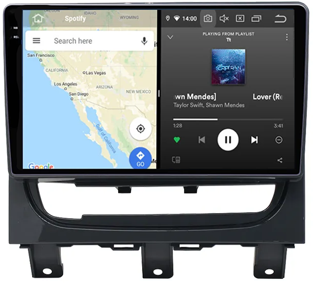 Navigatie dedicata Fiat Strada / Idea 2012-2016, 12GB RAM 256GB ROM, Android 13, Rezolutie 2K, Display QLED, 9", DSP, Carplay, Android Auto, Internet, Youtube, Waze, Wi Fi, USB [5]