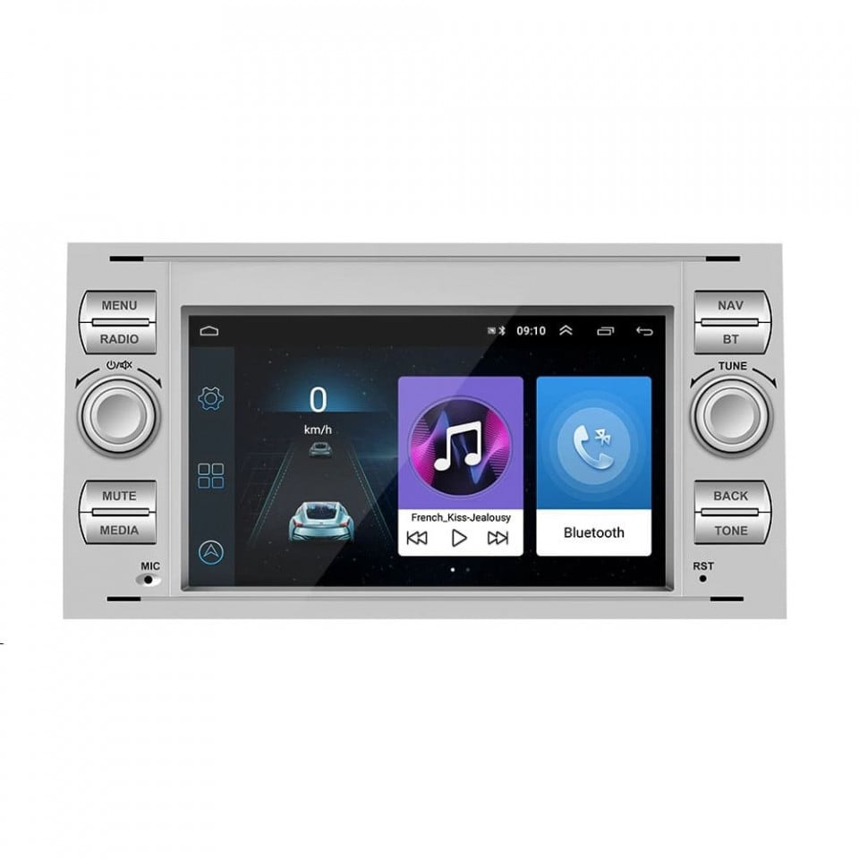 Navigatie dedicata Ford C-Max 2003-2010, Gri,Fiesta, C-max, 4GB RAM 64GB ROM, Quadcore, Android 12, Display IPS 7", DSP, Carplay&Android Auto, Suport camere AHD [2]