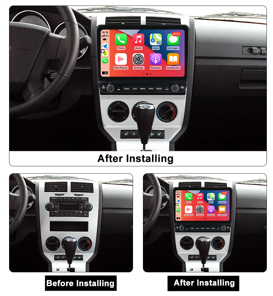 Navigatie dedicata Dodge caliber 2007-2014 cu butoane rotative model 2024, 10 Inch, 2GB RAM 32GB ROM, Quadcore, Android 13, WiFi, Bluetooth, Magazin Play [5]