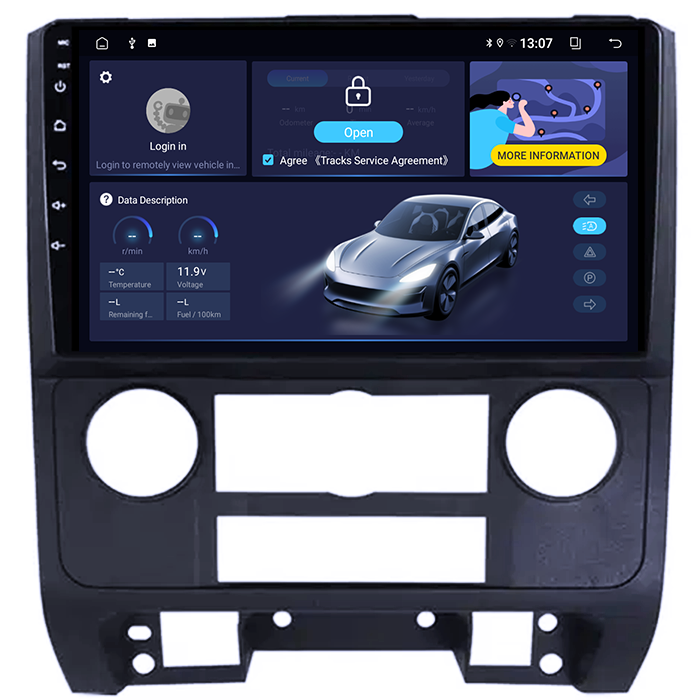 (Resigilata) Navigatie dedicata Ford Escape 2007-2012, 2GB RAM 32GB ROM, Quad Core, Display 9" IPS Full HD, Carplay, Android 13, Bluetooth, Magazin Play, Suport camere AHD [4]