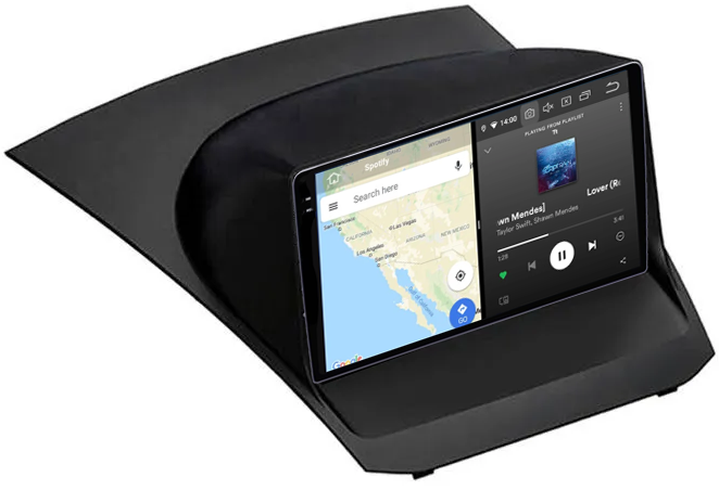 Navigatie dedicata Ford Fiesta 2008-2019, 12GB RAM 256GB ROM, Android 13, Rezolutie 2K, Display QLED, 9", DSP, Carplay, Android Auto, Internet, Youtube, Waze, Wi Fi, USB [3]