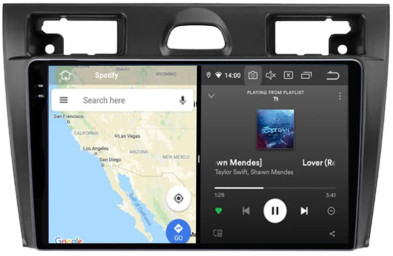 Navigatie dedicata Ford Fiesta Mk5 2002-2008, 12GB RAM 256GB ROM, Android 13, Rezolutie 2K, Display QLED, 9", DSP, Carplay, Android Auto, Internet, Youtube, Waze, Wi Fi, USB [3]