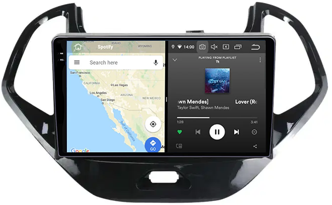 Navigatie dedicata Ford Figo KA 2015-2018, 12GB RAM 256GB ROM, Android 13, Rezolutie 2K, Display QLED, 9", DSP, Carplay, Android Auto, Internet, Youtube, Waze, Wi Fi, USB [3]