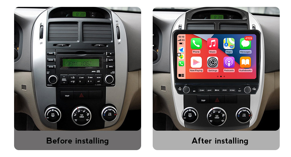 Navigatie dedicata Cerato 2004 - 2008 cu butoane rotative model 2024, 9 Inch, 2GB RAM 32GB ROM, Quadcore, Android 13, WiFi, Bluetooth, Magazin Play [5]