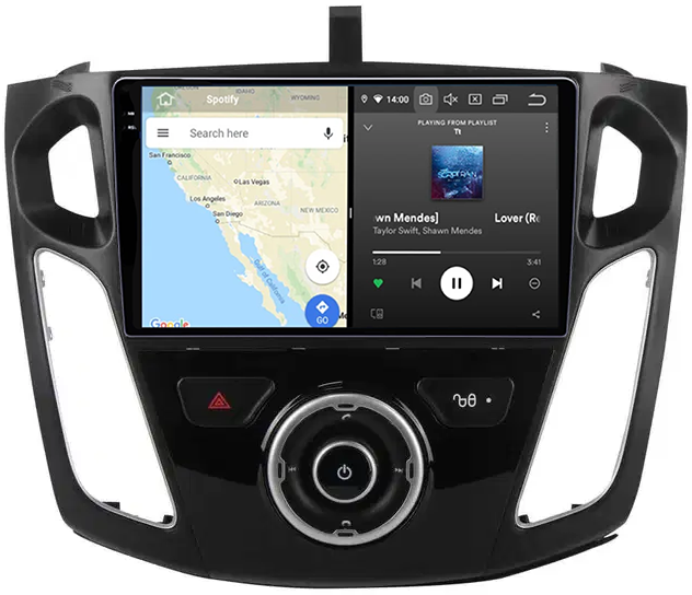 Navigatie dedicata Ford Focus 2012-2018, 12GB RAM 256GB ROM, Android 13, Rezolutie 2K, Display QLED, 9", DSP, Carplay, Android Auto, Internet, Youtube, Waze, Wi Fi, USB [3]