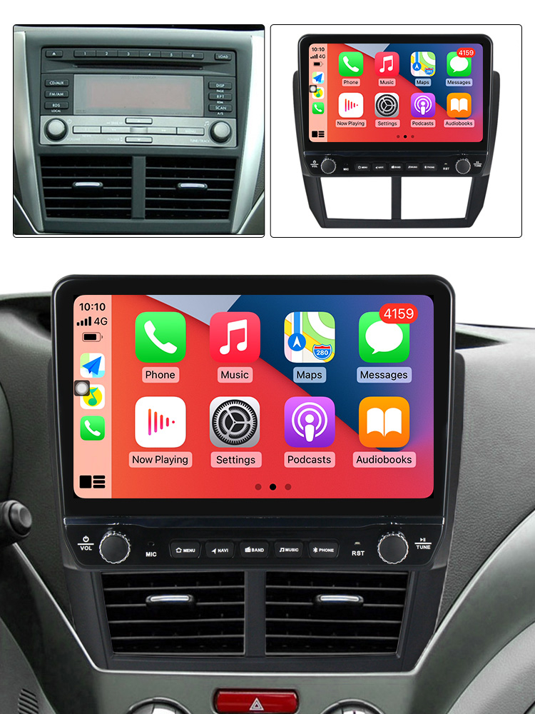Navigatie dedicata Forester 3 2007-2013 cu butoane rotative model 2024, 9 Inch, 2GB RAM 32GB ROM, Quadcore, Android 13, WiFi, Bluetooth, Magazin Play [4]