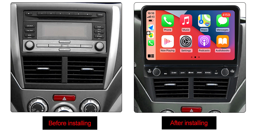 Navigatie dedicata Forester 3 2007-2013 cu butoane rotative model 2024, 9 Inch, 2GB RAM 32GB ROM, Quadcore, Android 13, WiFi, Bluetooth, Magazin Play [5]