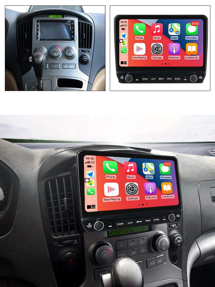 Navigatie dedicata H1 2007-2015 cu butoane rotative model 2024, 9 Inch, 2GB RAM 32GB ROM, Quadcore, Android 13, WiFi, Bluetooth, Magazin Play [4]