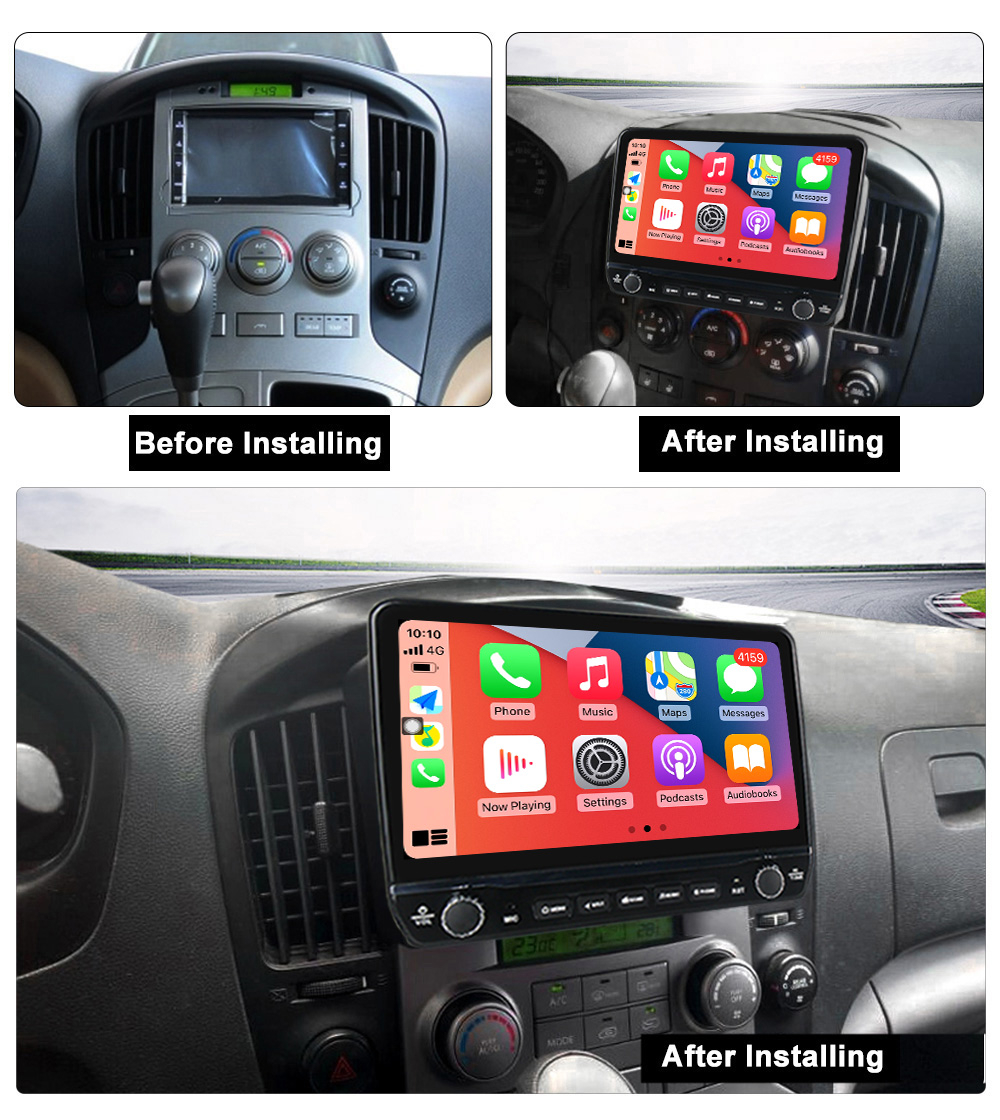 Navigatie dedicata H1 2007-2015 cu butoane rotative model 2024, 9 Inch, 2GB RAM 32GB ROM, Quadcore, Android 13, WiFi, Bluetooth, Magazin Play [5]