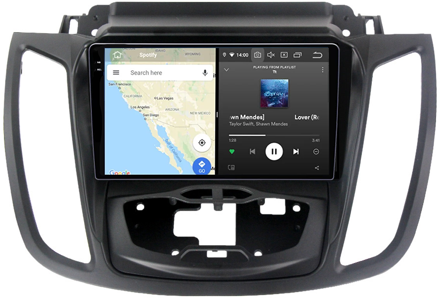 Navigatie dedicata Ford Kuga 2 Escape 3 2012-2019, 12GB RAM 256GB ROM, Android 13, Rezolutie 2K, Display QLED, 9", DSP, Carplay, Android Auto, Internet, Youtube, Waze, Wi Fi, USB [3]