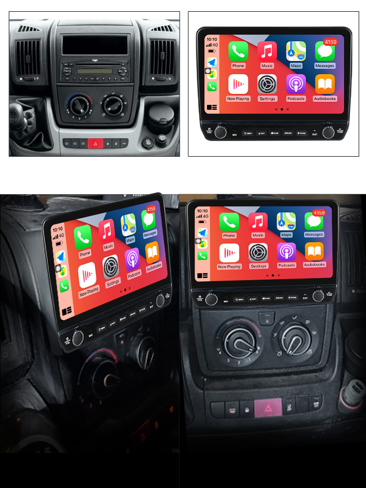 Navigatie dedicata Fiat Ducato 3 2006-2022, Peugeot Boxer 2 2006-2022, Citroen Jumper 2 2006-2022 cu butoane rotative model 2024, 9 Inch, 2GB RAM 32GB ROM, Quadcore, Android 13, WiFi, [3]
