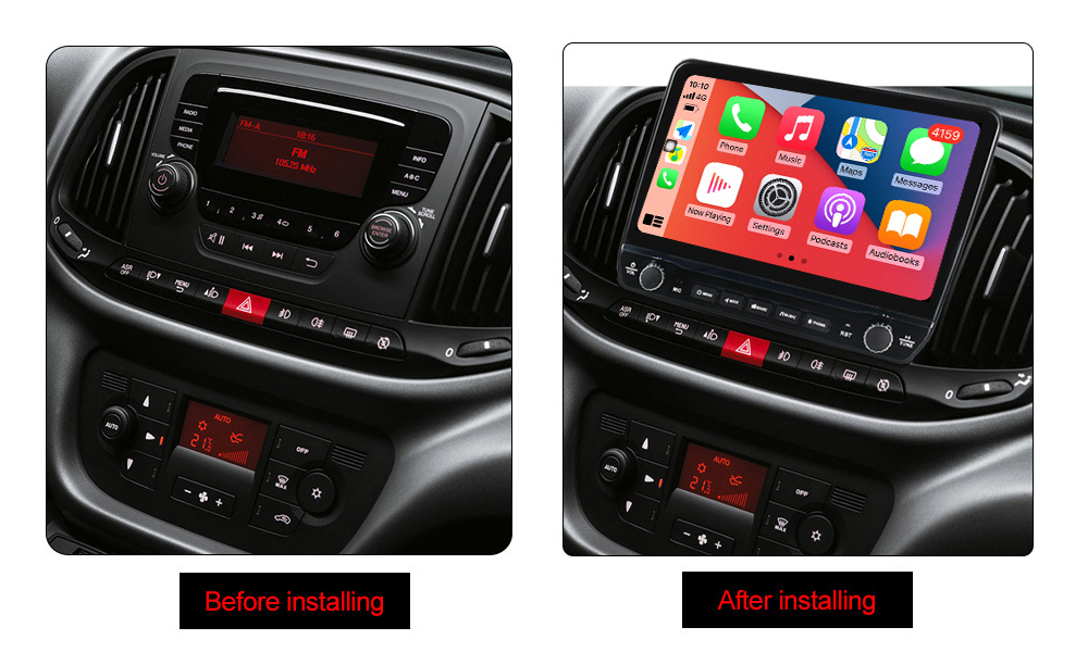 Navigatie dedicata Doblo 2015-2019 cu butoane rotative model 2024, 9 Inch, 2GB RAM 32GB ROM, Quadcore, Android 13, WiFi, Bluetooth, Magazin Play [5]