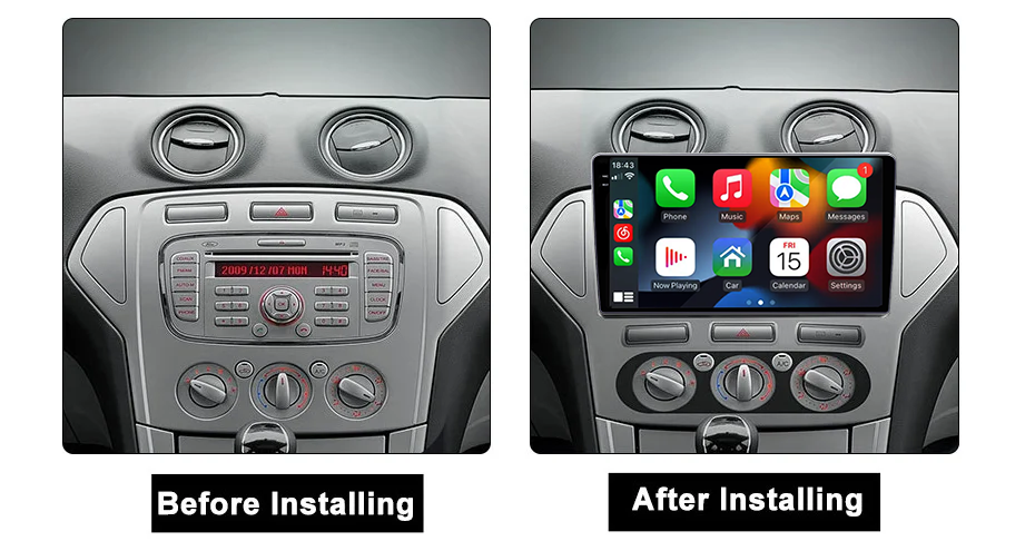 Navigatie dedicata Ford Mondeo 2006-2010, 12GB RAM 256GB ROM, Android 13, Rezolutie 2K, Display QLED, 10", DSP, Carplay, Android Auto, Internet, Youtube, Waze, Wi Fi, USB [5]