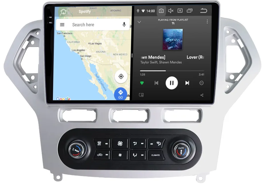 Navigatie dedicata Ford Mondeo 2007-2010, 12GB RAM 256GB ROM, Android 13, Rezolutie 2K, Display QLED, 10.1", DSP, Carplay, Android Auto, Internet, Youtube, Waze, Wi Fi, USB [4]