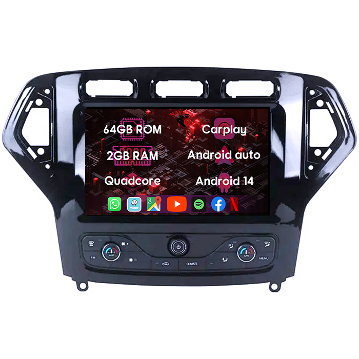 (Resigilata) Navigatie dedicata Ford Mondeo 2007-2011, 2GB RAM 32GB ROM, Quad Core, Display 9" IPS Full HD, Carplay, Android 13, Bluetooth, Magazin Play, Suport camere AHD [8]