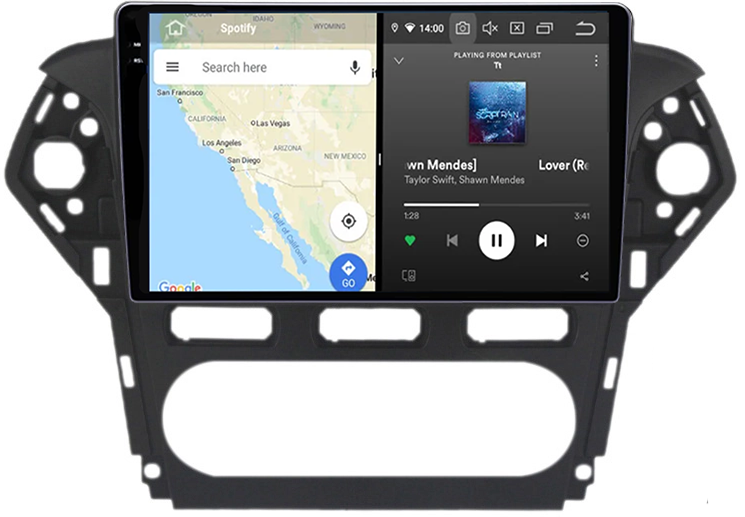 Navigatie dedicata Ford Mondeo 2010-2014, 12GB RAM 256GB ROM, Android 13, Rezolutie 2K, Display QLED, 10", DSP, Carplay, Android Auto, Internet, Youtube, Waze, Wi Fi, USB [5]