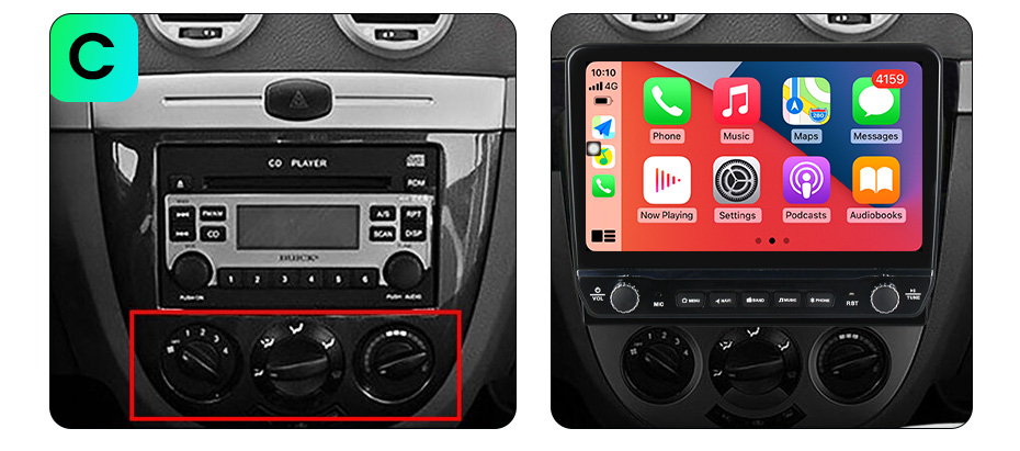 Navigatie dedicata Buick Excelle 2004-2013 cu butoane rotative model 2024, 10 Inch, 2GB RAM 32GB ROM, Quadcore, Android 13, WiFi, Bluetooth, Magazin Play [7]