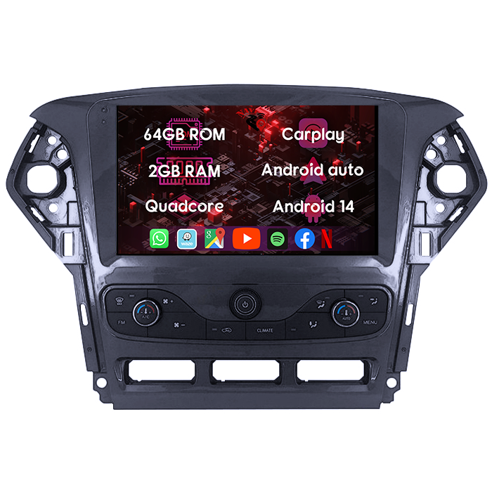 (Resigilata) Navigatie dedicata Ford Mondeo 2010-2014, 2GB RAM 32GB ROM, Quad Core, Display 9" IPS Full HD, Carplay, Android 13, Bluetooth, Magazin Play, Suport camere AHD [8]