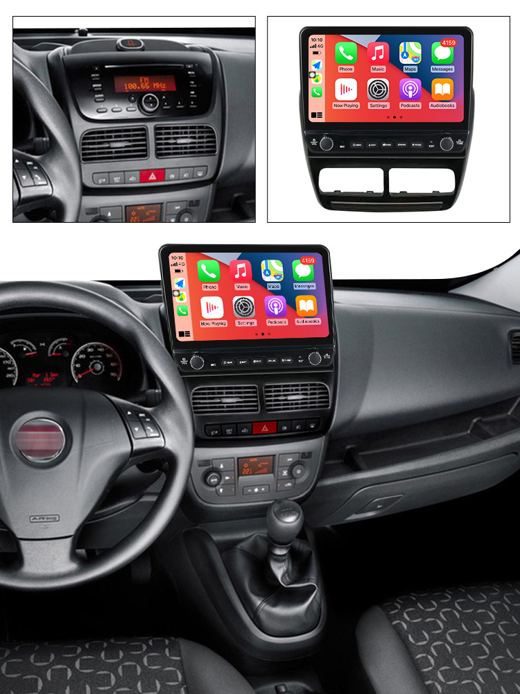 Navigatie dedicata Fiat Doblo 2015 cu butoane rotative model 2024, 9 Inch, 2GB RAM 32GB ROM, Quadcore, Android 13, WiFi, Bluetooth, Magazin Play [4]