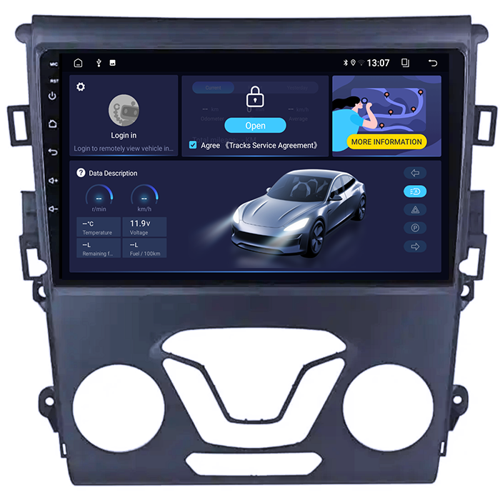 (Resigilata) Navigatie dedicata Ford Mondeo 2014-2019, 2GB RAM 32GB ROM, Quad Core, Display 9" IPS Full HD, Carplay, Android 13, Bluetooth, Magazin Play, Suport camere AHD [4]