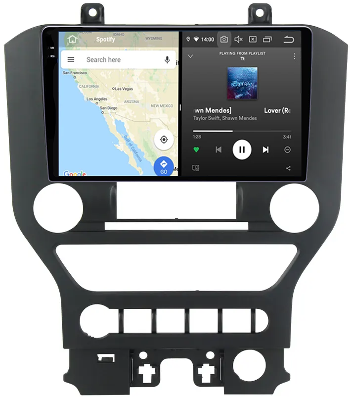 Navigatie dedicata Ford Mustang 2014-2021, 12GB RAM 256/512GB ROM, Android 13, Rezolutie 2K, Display QLED, 9", DSP, Carplay, Android Auto, Internet, Youtube, Waze, Wi Fi, USB [5]