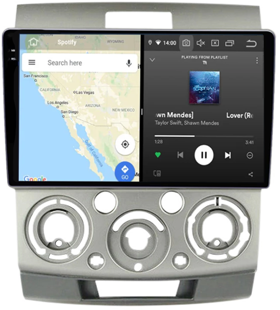Navigatie dedicata Ford Ranger 2006-2011, 12GB RAM 256GB ROM, Android 13, Rezolutie 2K, Display QLED, 9", DSP, Carplay, Android Auto, Internet, Youtube, Waze, Wi Fi, USB [4]