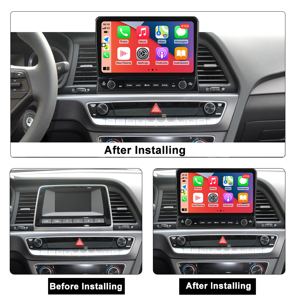 Navigatie dedicata Sonata 7 2017-2019 cu butoane rotative model 2024, 9 Inch, 2GB RAM 32GB ROM, Quadcore, Android 13, WiFi, Bluetooth, Magazin Play [6]