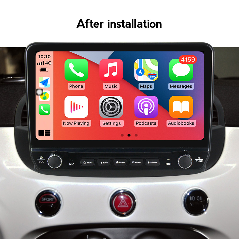 Navigatie dedicata Fiat 500 cu butoane rotative model 2024, 9 Inch, 2GB RAM 32GB ROM, Quadcore, Android 13, WiFi, Bluetooth, Magazin Play [5]