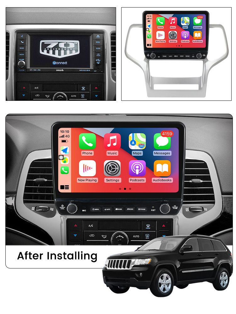 Navigatie dedicata Grand Cherokee 2010-2013 cu butoane rotative model 2024, 9 Inch, 2GB RAM 32GB ROM, Quadcore, Android 13, WiFi, Bluetooth, Magazin Play [4]
