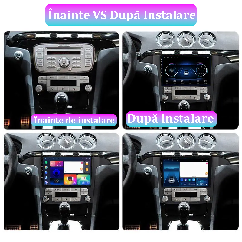 (Resigilata) Navigatie dedicata Ford S-Max 2006-2015, 2GB RAM 32GB ROM, Quad Core, Display 9" IPS Full HD, Carplay, Android 13, Bluetooth, Magazin Play, Suport camere AHD [3]